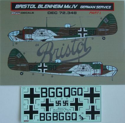 Bristol Blenheim Mk.IV Luftwaffe I - Click Image to Close